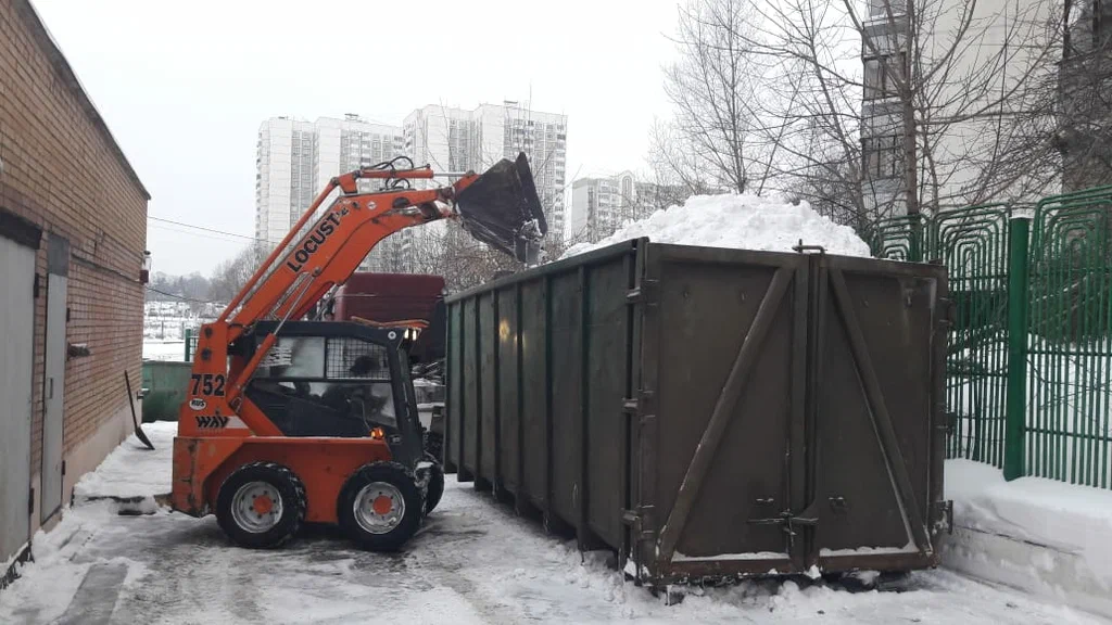 Вывоз снега контейнерами в Челябинске — цена от 3300 руб., заказать контейнер для снега в ПроМусор